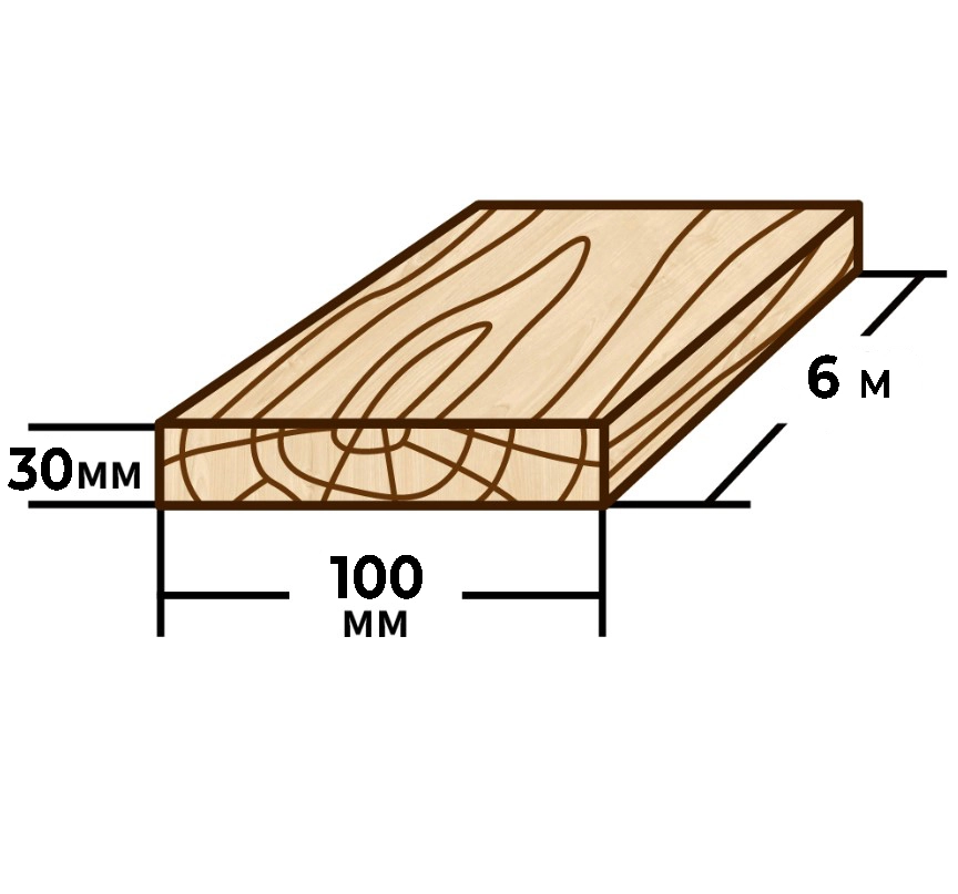 Scândură 30x100mm 6m