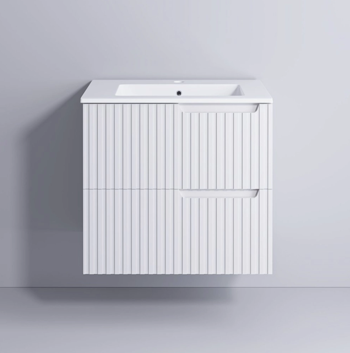 Шкаф подвесной под умывальник Supraten Bordo 60E white 1512161 