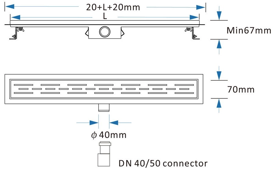 Trap Zipper FLH40-A2 C03 700*70 21537 