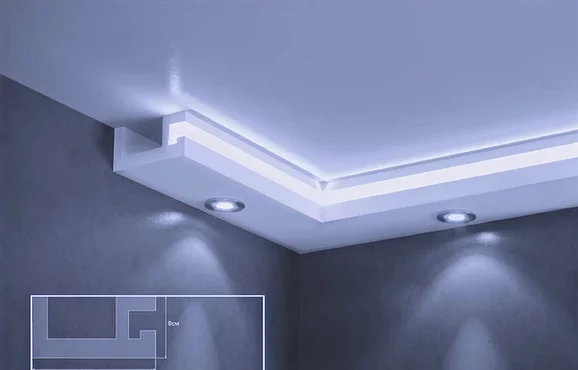 Потолочный плинтус MTP XPS LD-20-25  75*250*2000 