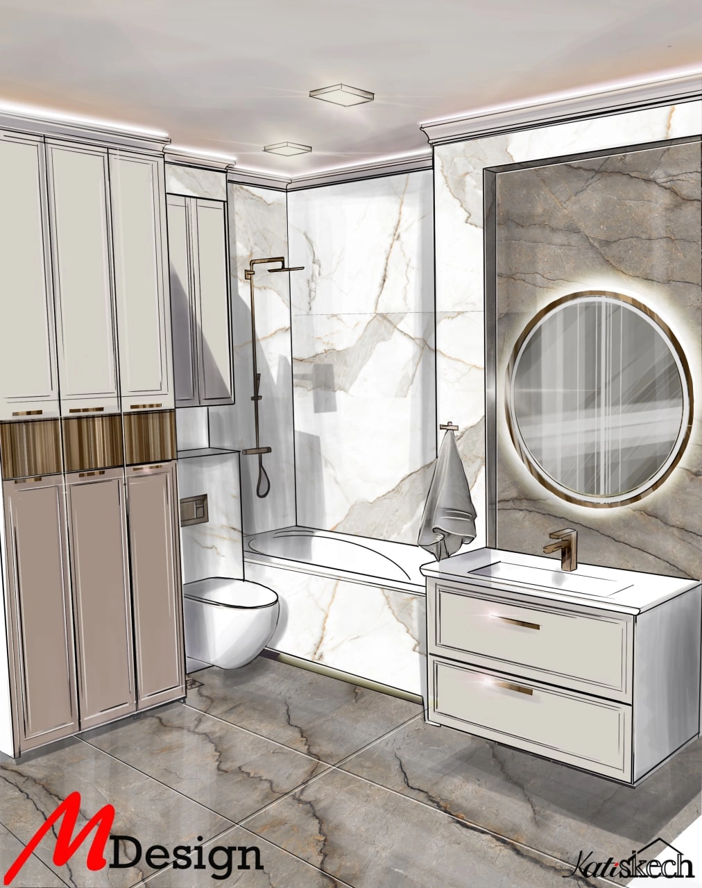 Gresie Antique Statuario 60x120 