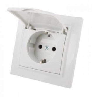 Priză cu capac IP44 ENZO EH-2116 