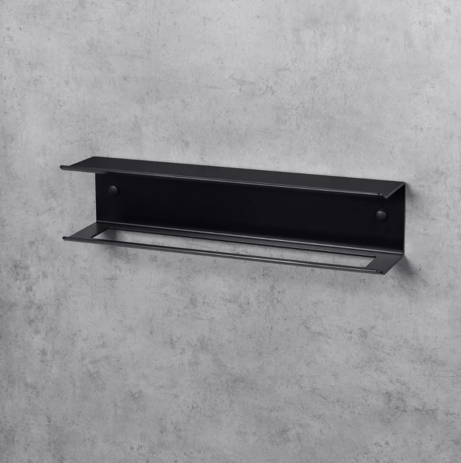 Вешалка для полотенец с полкой Daske Pody TR/PY-0621B чёрный