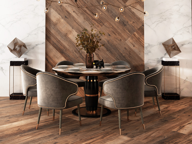 Gresie Deco Wood 60x120cm Carving Walnut