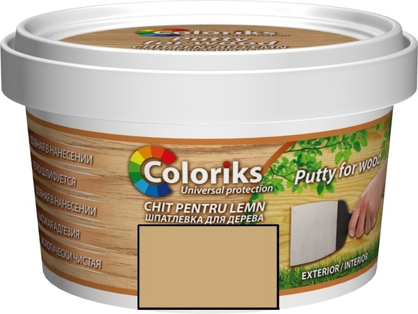 Шпатлёвка для дерева Coloriks 0.4kg дуб