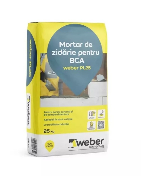 Mortar de zidărie pentru BCA Weber PL25