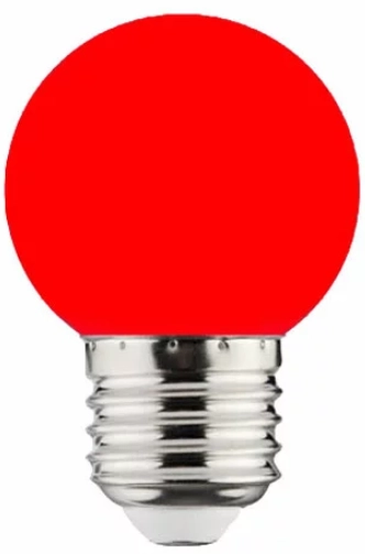 Лампа LED E27 6400k красный 71368