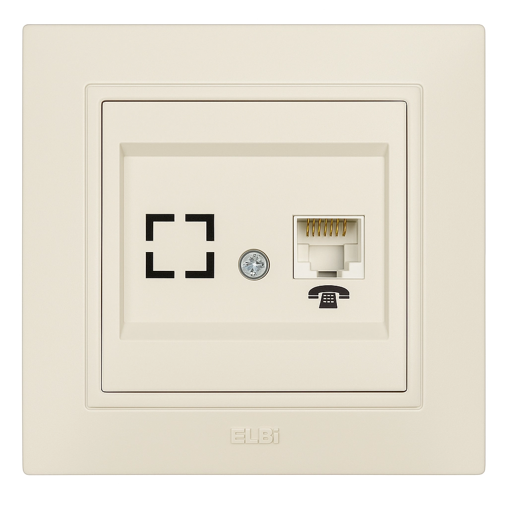 Priză telefon Numeris ST Elbi Zena 609-011400-221