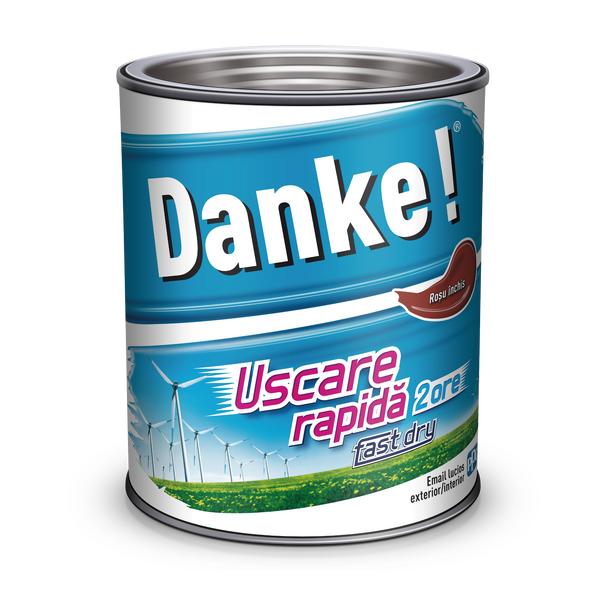 Email Danke 0.75l ext/int uscare rapidă roșu închis