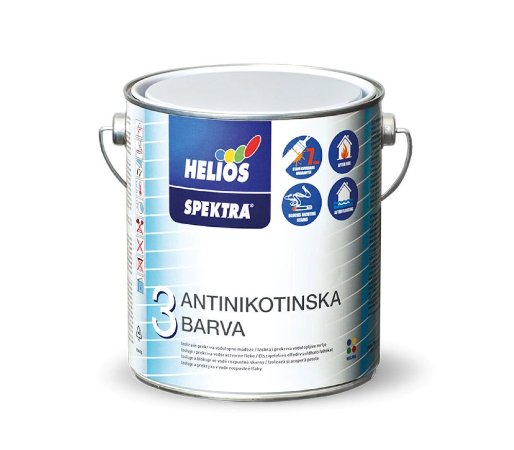 Vopsea pentru interior anti-nicotină SPEKTRA (albă) 2.5L