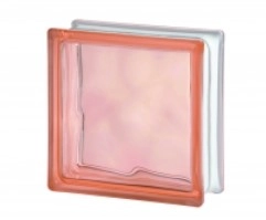 Стеклянный блок Pink 1919/8 Wave Ve 004545 