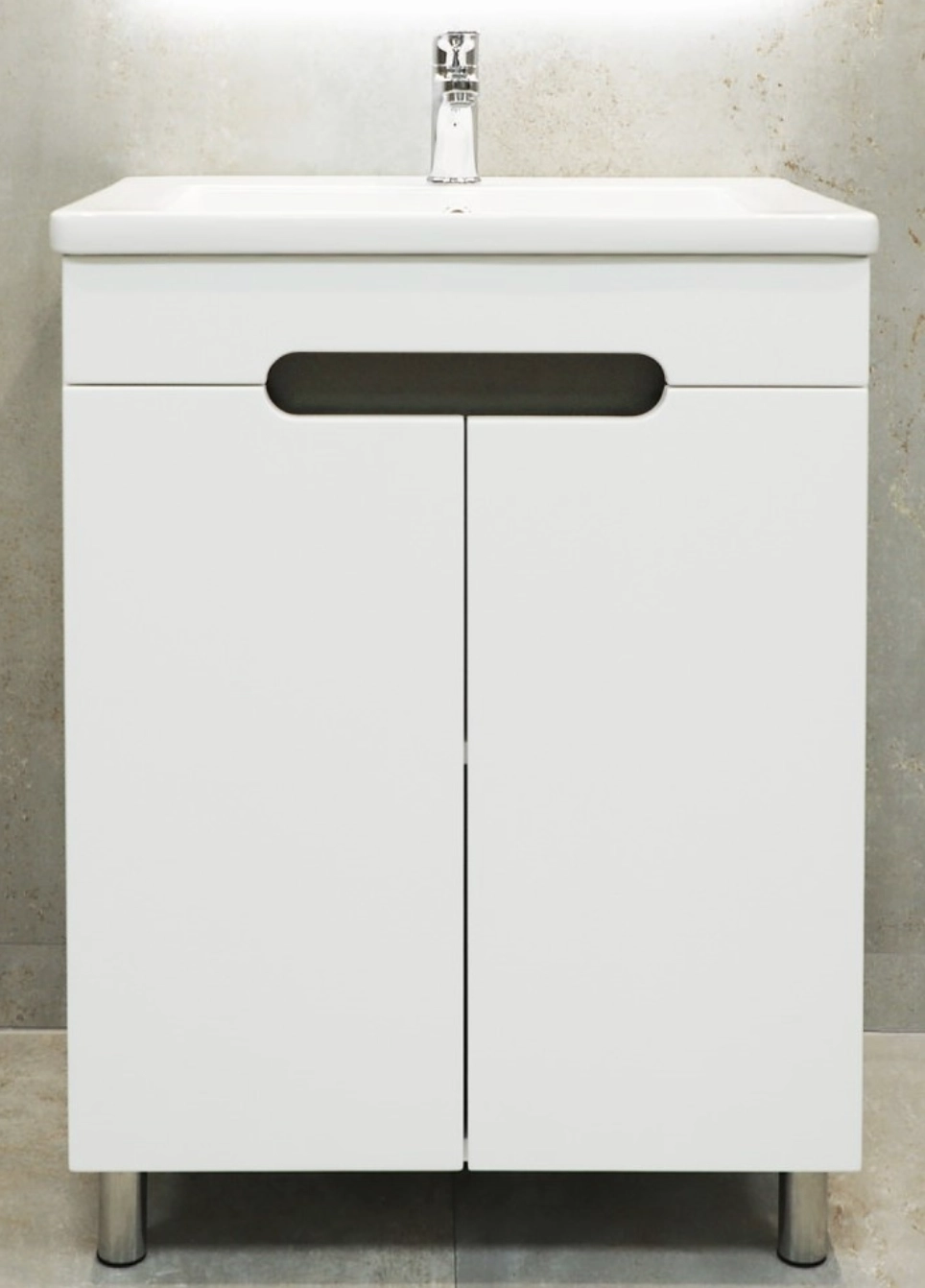 Шкаф под умывальник Bayro Etna Duo 118761 + умывальник Nomi Argo 600 117255 