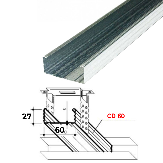 Profil CD 60/27 Euro 700201 Gold 3m