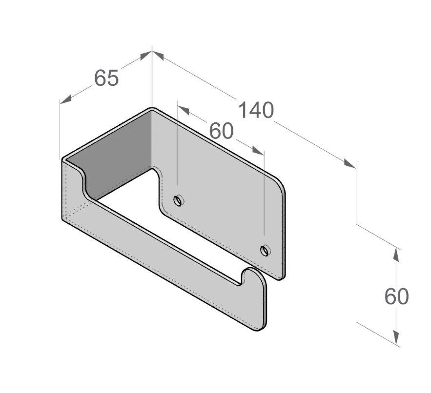 Держатель для туалетной бумаги Daske Zenda PH/Z-1857JL беж левый