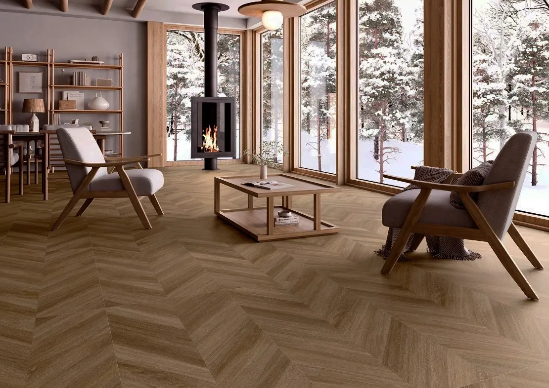 Плитка Qua Heringbone 60x120 oak 