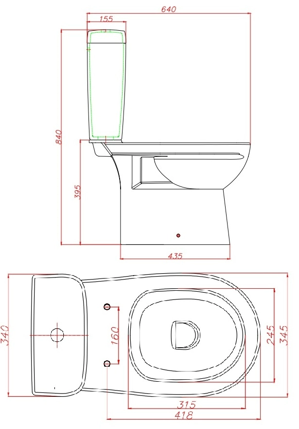 Vas WC Keramin Alibano R dual ML