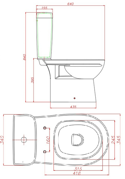 Напольный унитаз Keramin Alibano R dual ML