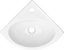 Умывальник Keramin Lago угловой 45 белый 1c
