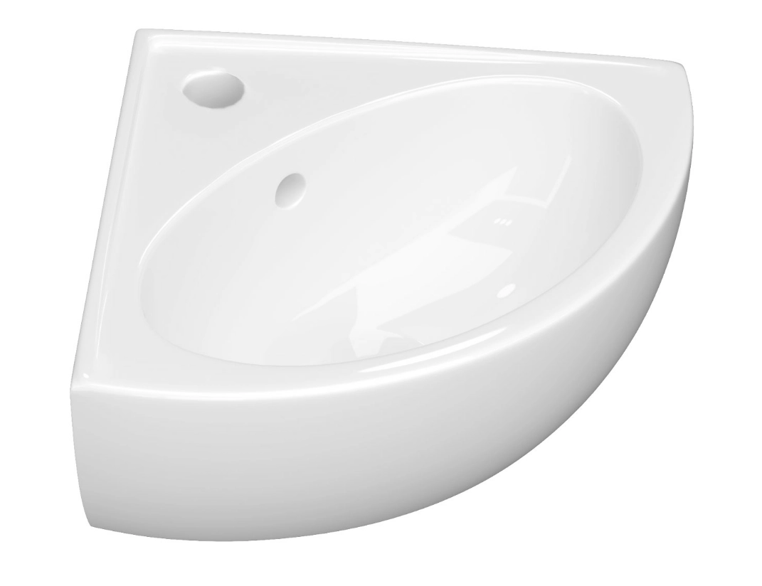 Lavoar Keramin de colt Lago 55 alb 1c