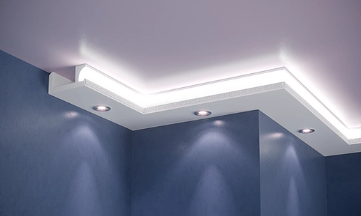 Потолочный плинтус XPS LD-08  124*190*2000 