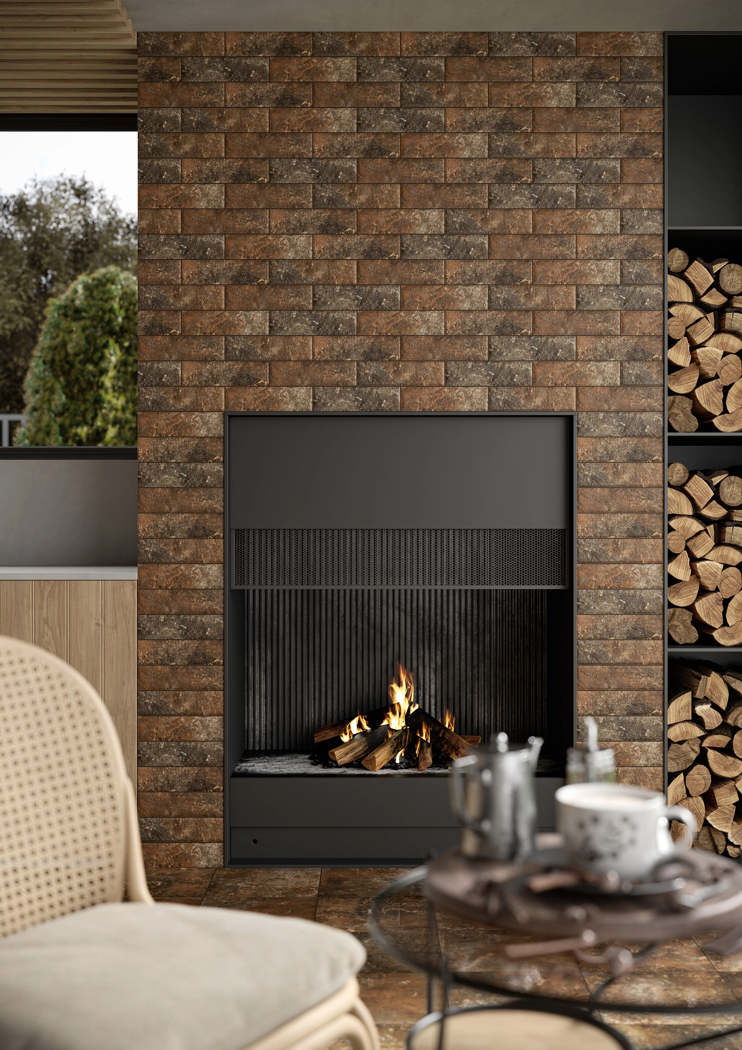 Klinker Paradyz Arteon 24.5x6.6 brown ele