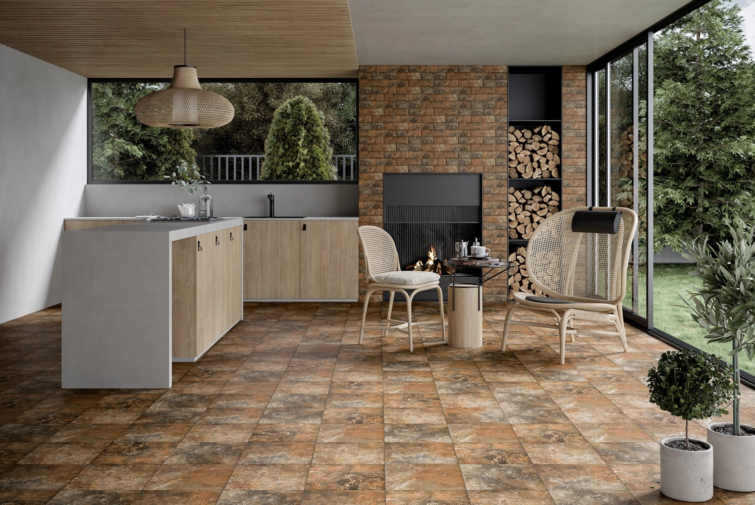 Klinker Paradyz Arteon 24.5x6.6 brown ele