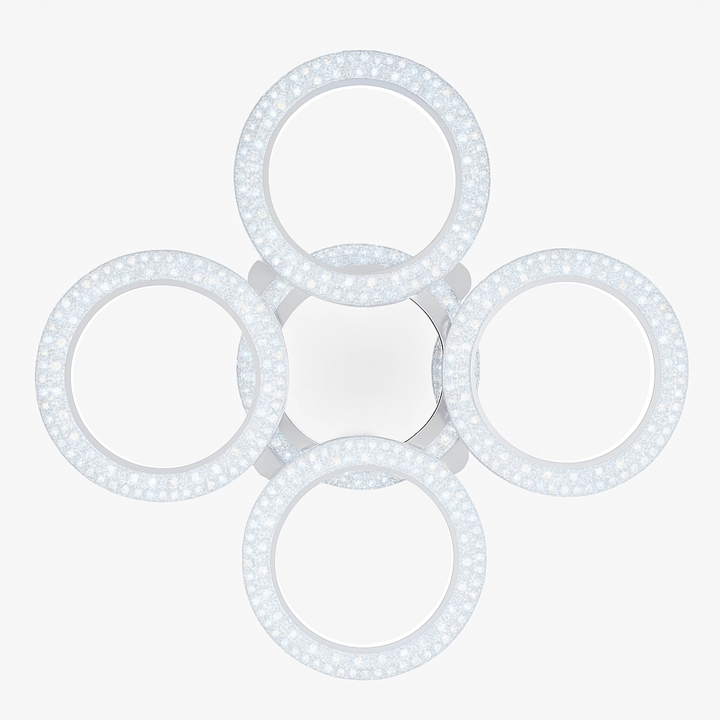 Люстра TY-P02-4+1 WH RGB 160W+36W 720x120