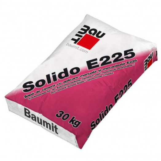 Цементная стяжка для пола Baumit Solido E225 30кг