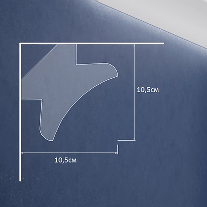 Потолочный плинтус XPS LD-11 105*105*2000