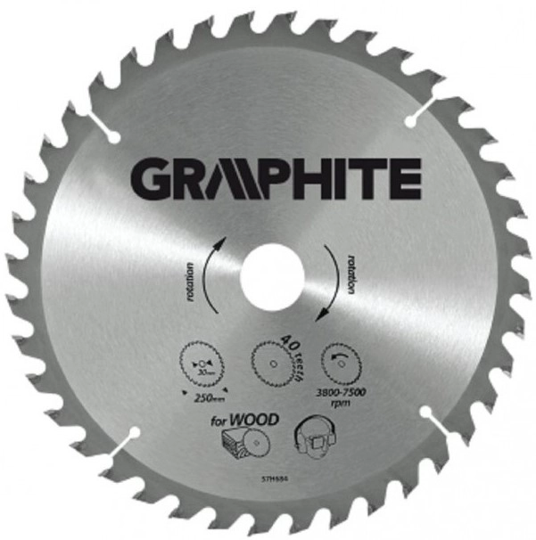 Диск по дереву Graphite 190мм 57H668