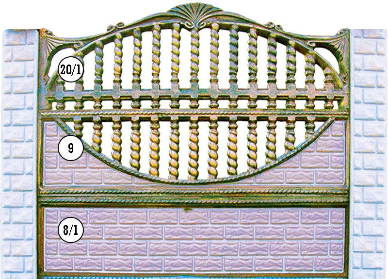 Декоративный забор ST 20/1