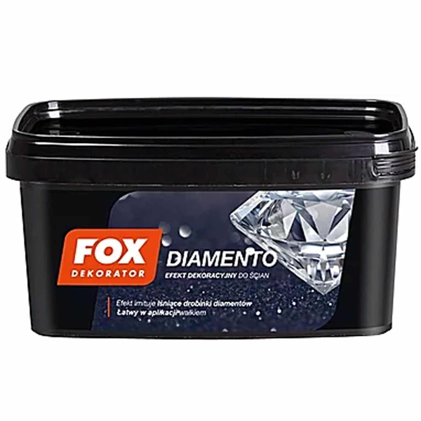 Vopsea decorativă Fox Diamento 1L 0007 Carbon