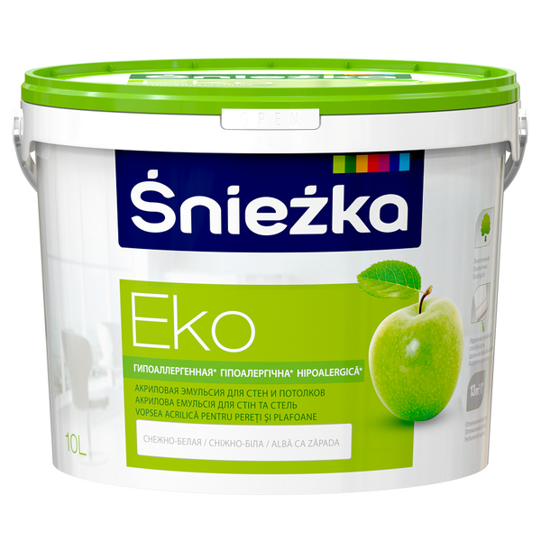 Vopsea-emulsie acrilică Eko Sniezka 10l