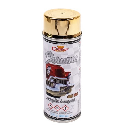 Vopsea spray Champion Super Chrom 400ml aur