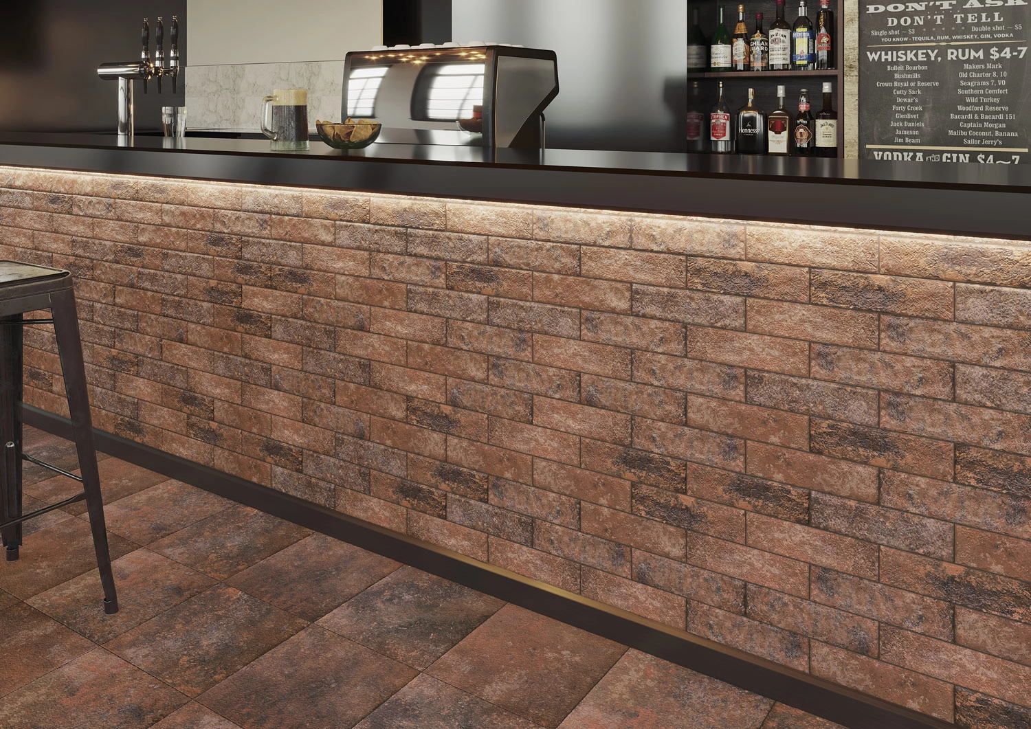 Клинкер Paradyz Arteon 24.5x6.6 rosso 