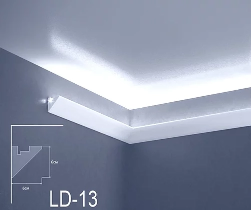 Потолочный плинтус XPS LD-13 60*60*2000 