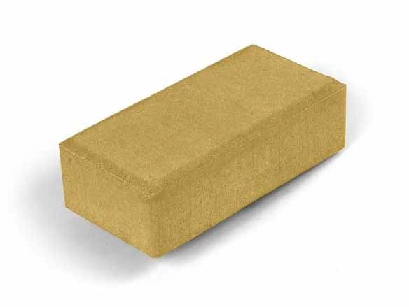 Брусчатка КИРПИЧ 4см желтая