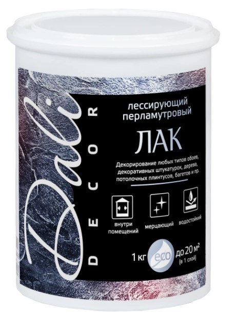 Lac decorativ sidefat Dali-Decor rosu-auriu 20522