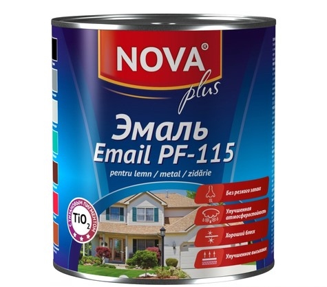 Эмаль Nova PF-115 0.8kg шоколад