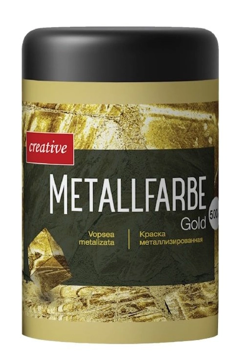 Vopsea metalizată Metallfarbe aur 500g