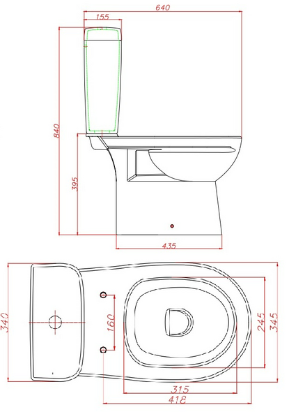Напольный унитаз Keramin Alibano R JS C1