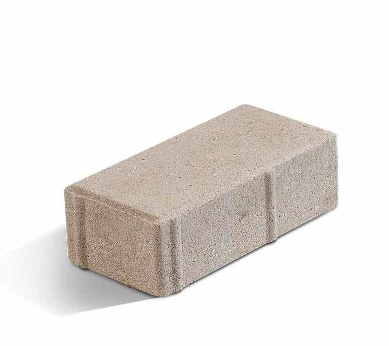 Брусчатка КИРПИЧ 4см бежевый