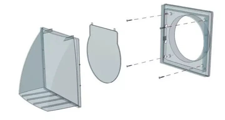 Решётка для вентиляции 19x19 d150/160 1919К1516ФВ