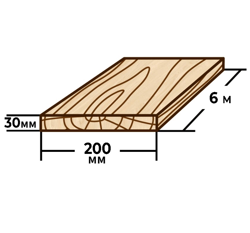 Scândură 30x200mm 6m