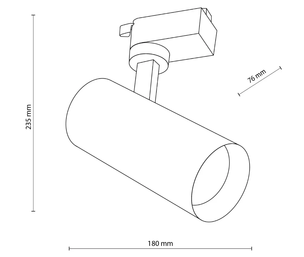 Corp de iluminat cu sina Tk-Lighting Tracer 18180