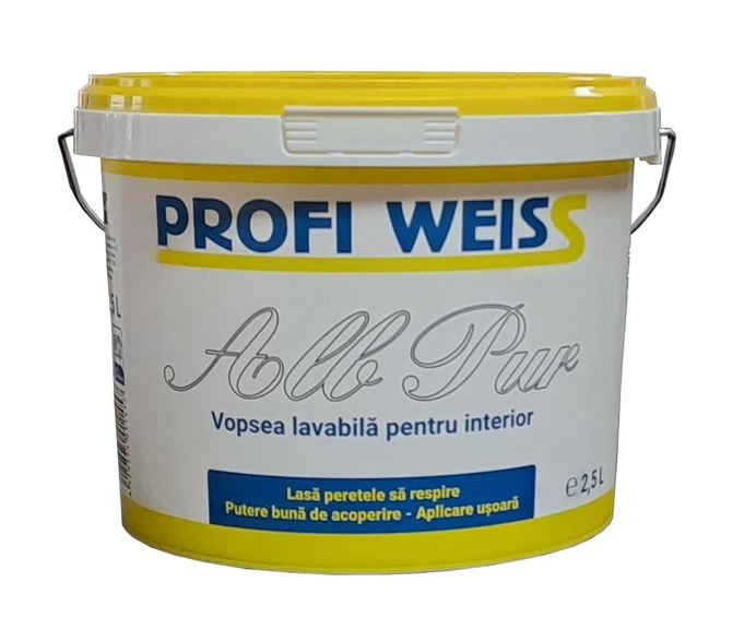 Vopsea lavabilă de interior Profi Weiss 8.5l
