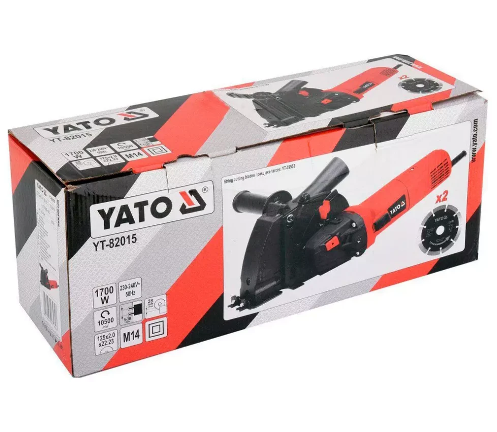 Штроборез YATO YT82015 230V 1700W 2*125mm
