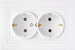 Розетка Bylectrica Uiut 2P + E 3387