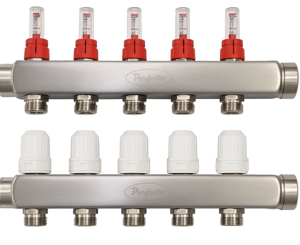 Коллектор нержавеющая сталь Perfetto PLSM101 53-21037  set 1x6 