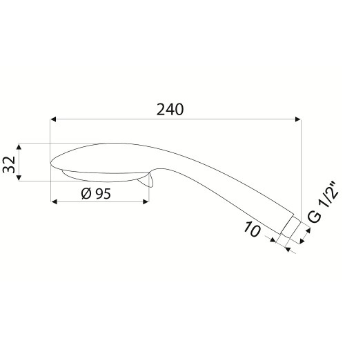 Telefon p/duș Rubineta Oxy 622072 